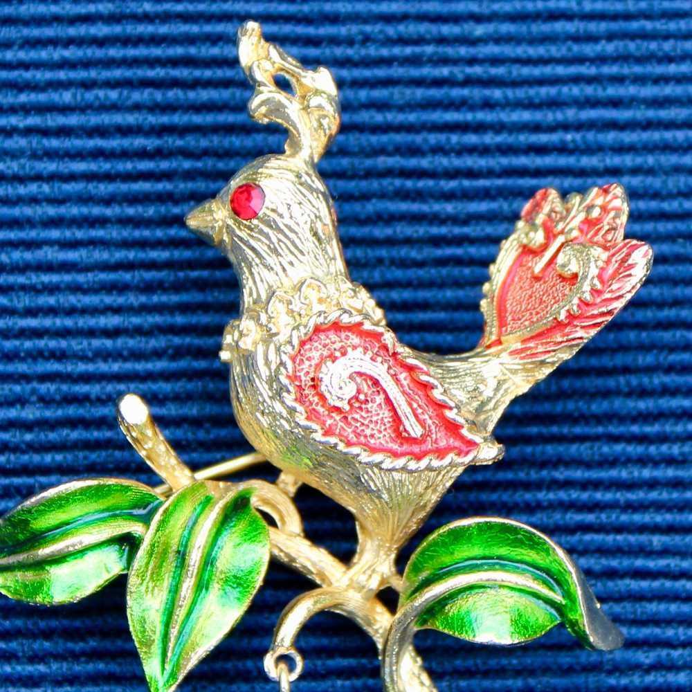 Partridge Brooch with Jewel by MYLU - image 3