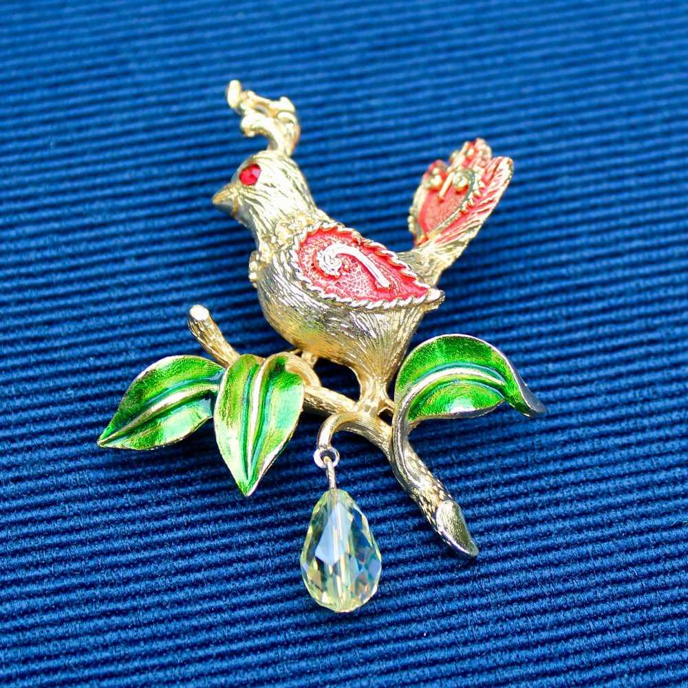 Partridge Brooch with Jewel by MYLU - image 4