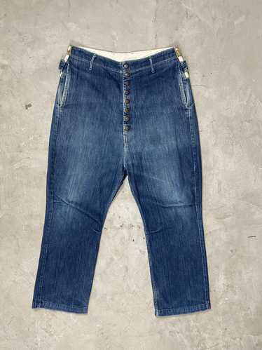 Kapital Kapital Cropped Reconstructed Denims