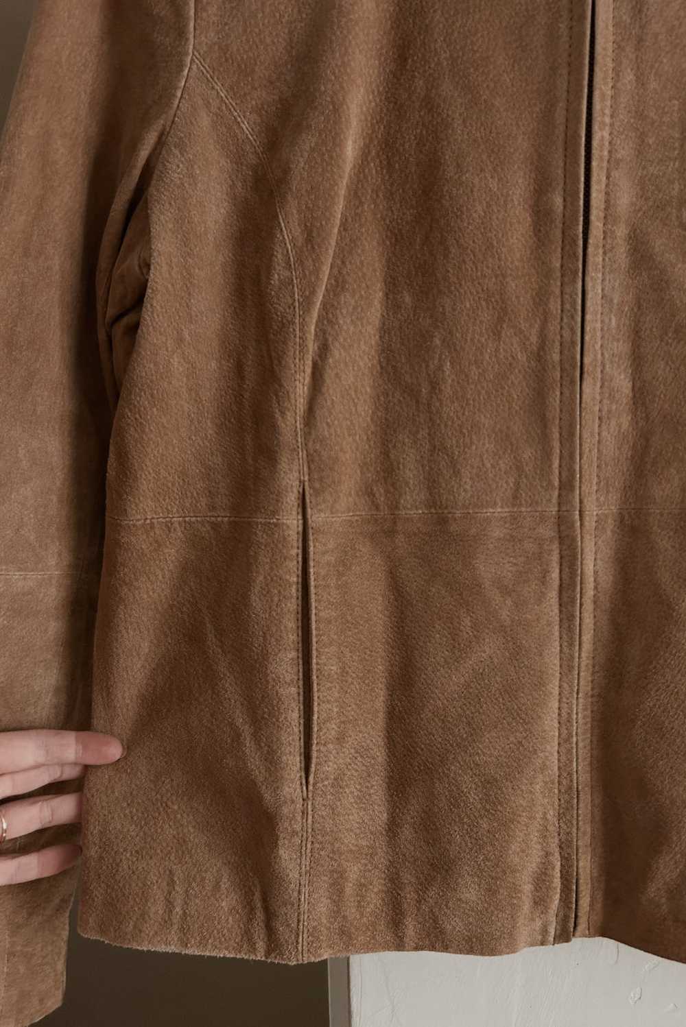 Y2K SUEDE ZIP JACKET - image 5