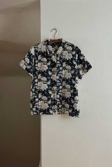 1990's PURE LINEN FLORAL SHIRT