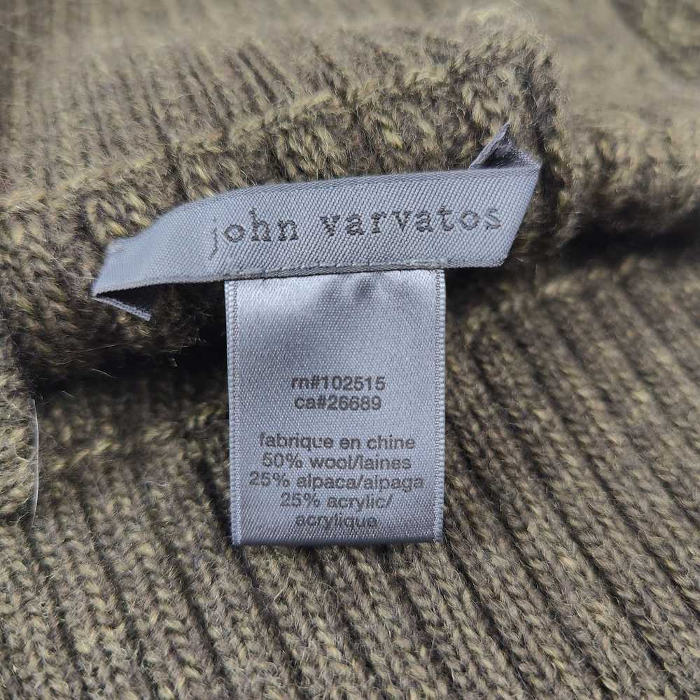 John Varvatos John Varvatos Cable Knit Rectangle … - image 4