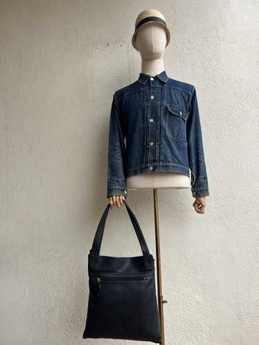 Bag × Leather TAKANO Japan Black Leather Asymmetri