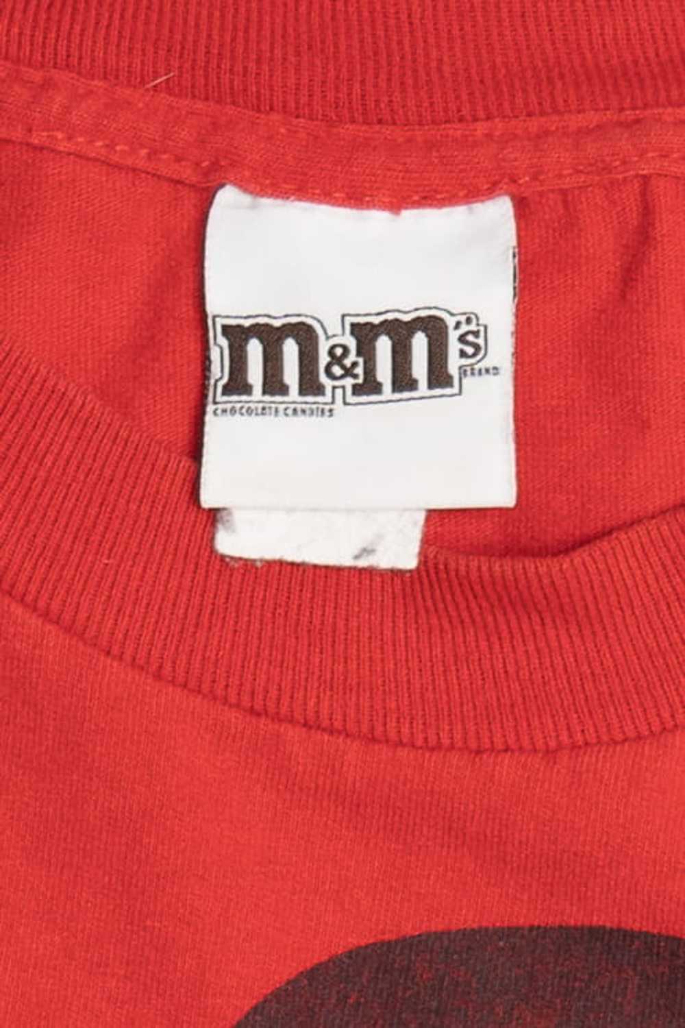 Red M&M Big Face M&Ms Brand T-Shirt 11772 - image 3