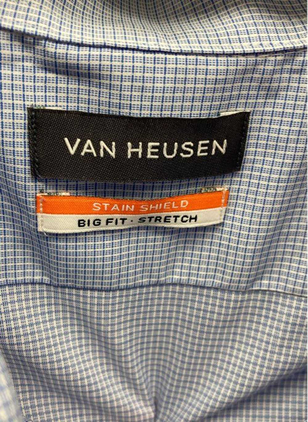 Van Heusen Men Blue Button Up Long Sleeve Shirt S… - image 4