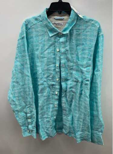 Tommy Bahama Men Jade Button Up Long Sleeve Shirt 