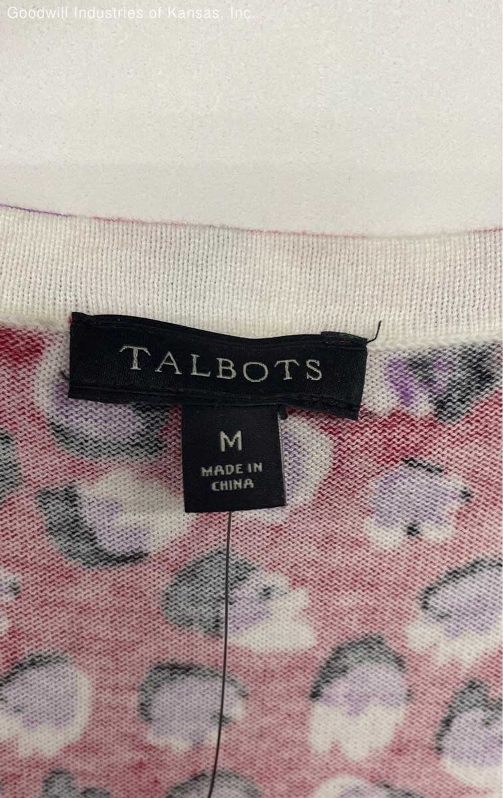 TALBOTS Red White Black Purple Blouse NWT- Size M - image 3