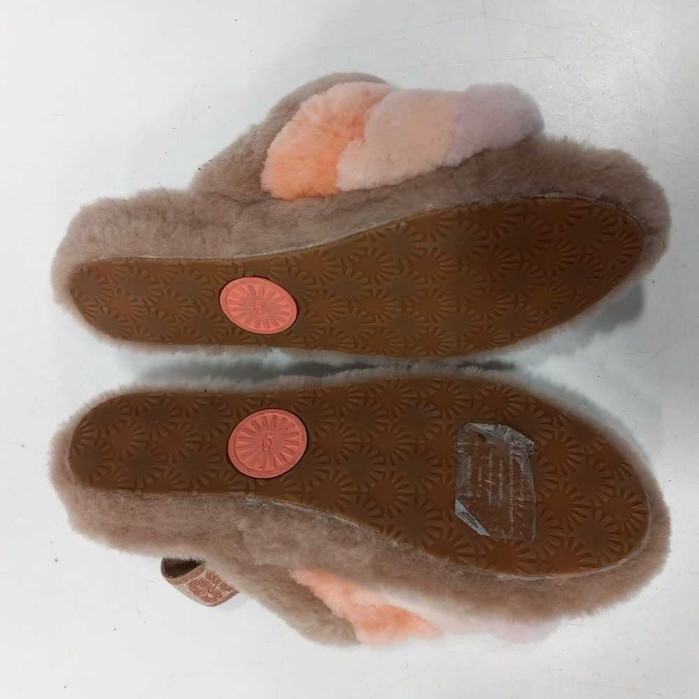 WOMENS BROWN & PINK UGG SLIDES SIZE 11 - image 5