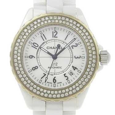 Chanel Chanel J12 Date H0970 White Dial Bezel Dia… - image 1