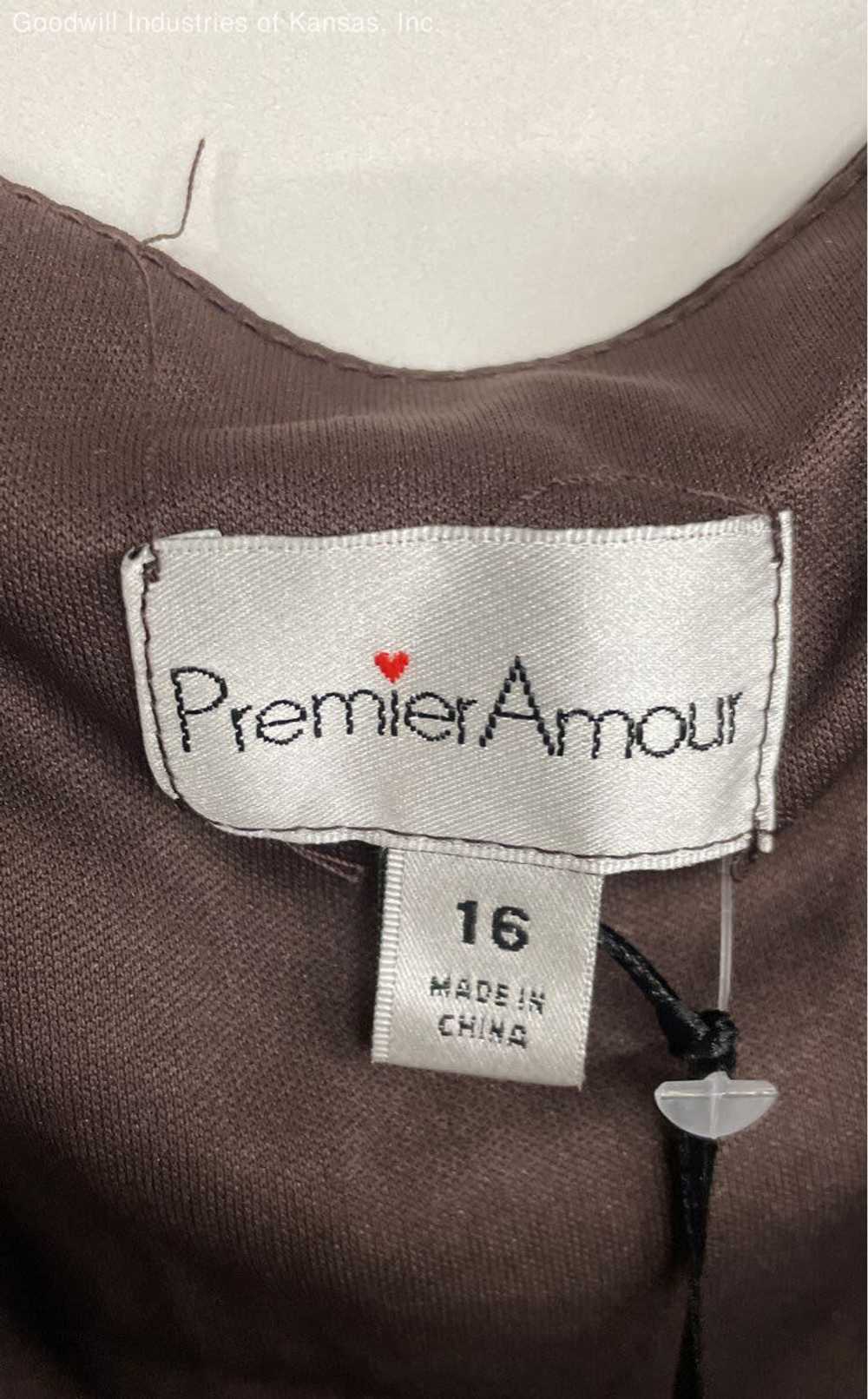 Premier Amour Brown Formal Dress - Size 16 - image 3