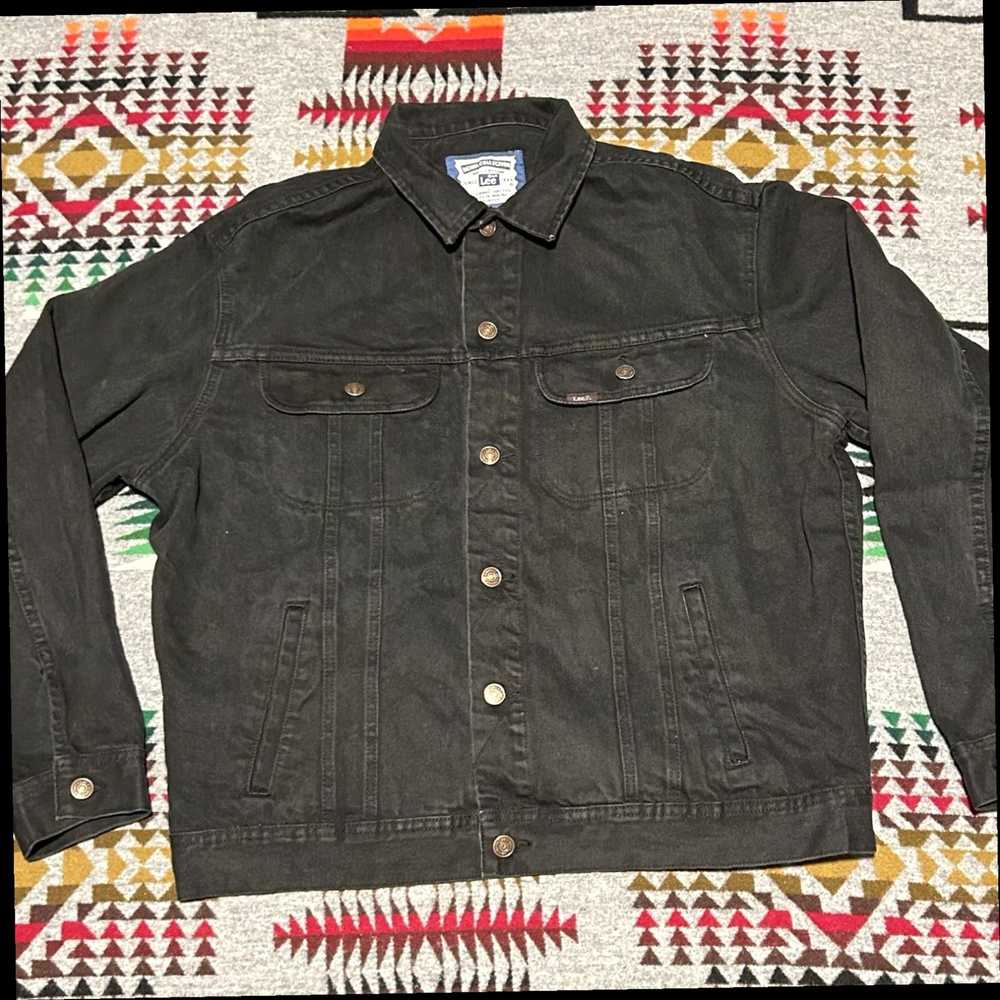 Lee Genuine 90s Black Lee Vintage Columbia Record… - image 5