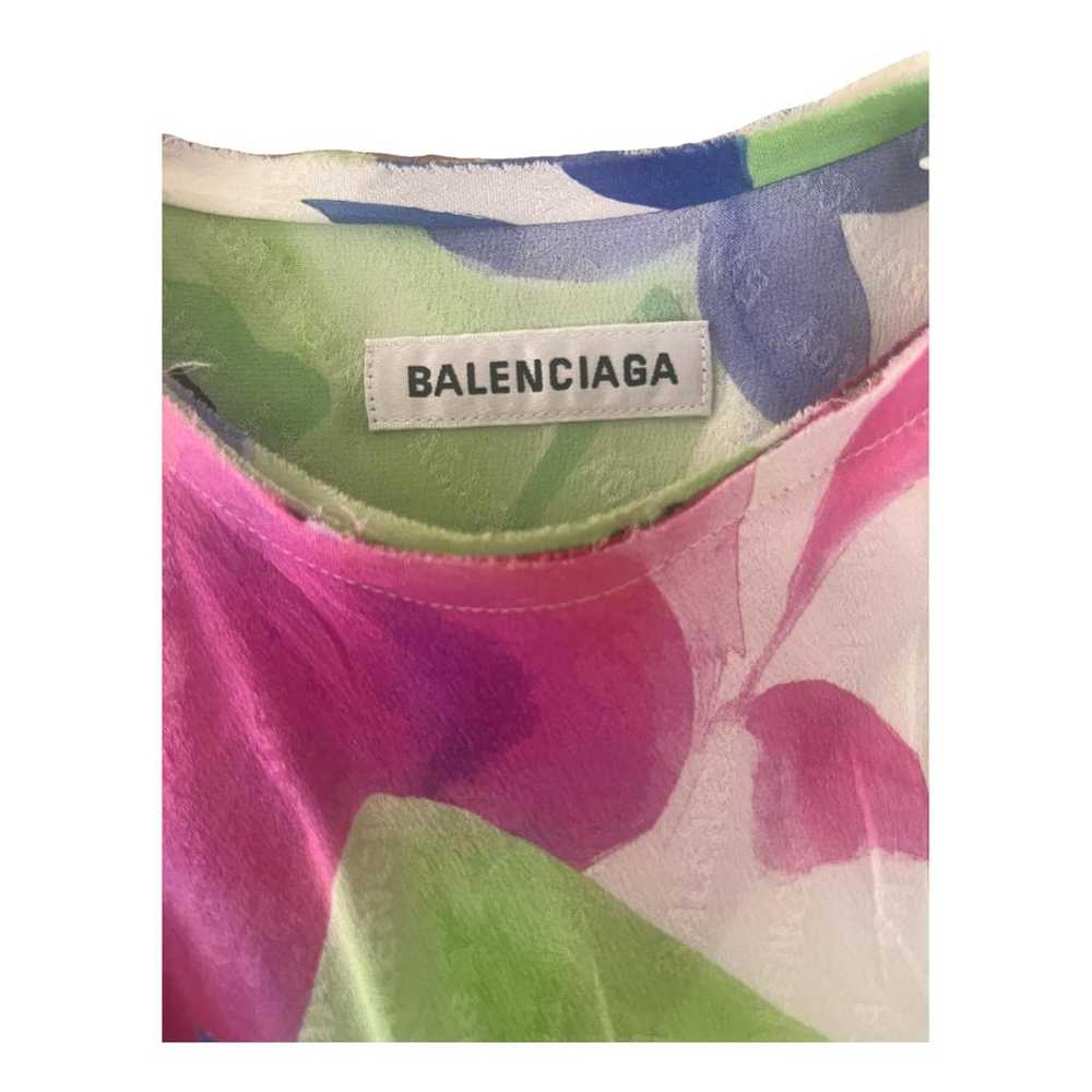 Balenciaga Silk mid-length dress - image 2