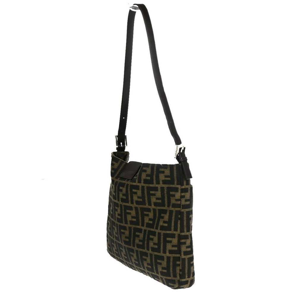 Fendi Zucca Brown Canvas Shoulder Bag (Pre-Owned) - image 9