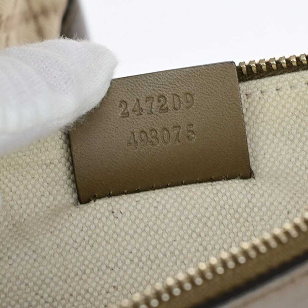 Gucci Diamante Beige Canvas Handbag (Pre-Owned) - image 6