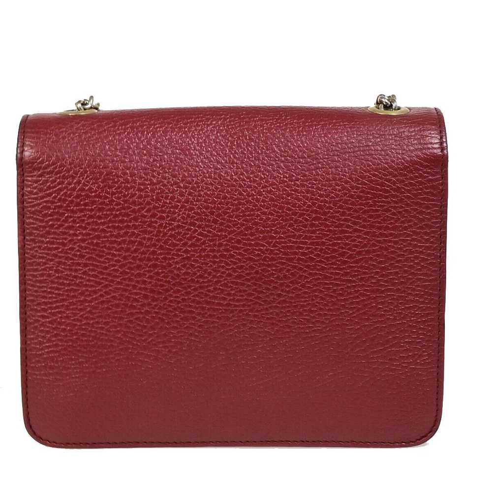 Gucci Interlocking Burgundy Leather Handbag (Pre-… - image 2