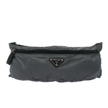 Prada Grey Synthetic Shoulder Bag (Pre-Owned)