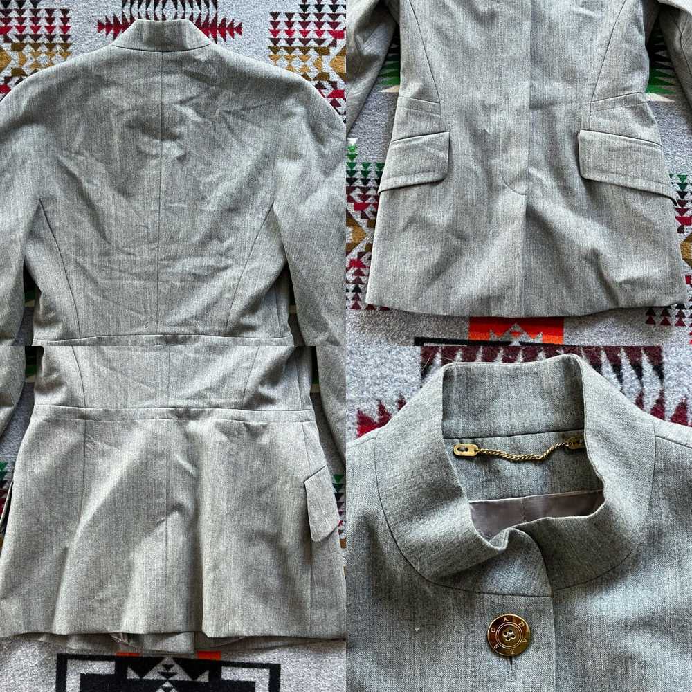 Escada Gray Wool Button Front Escada Jacket for W… - image 8