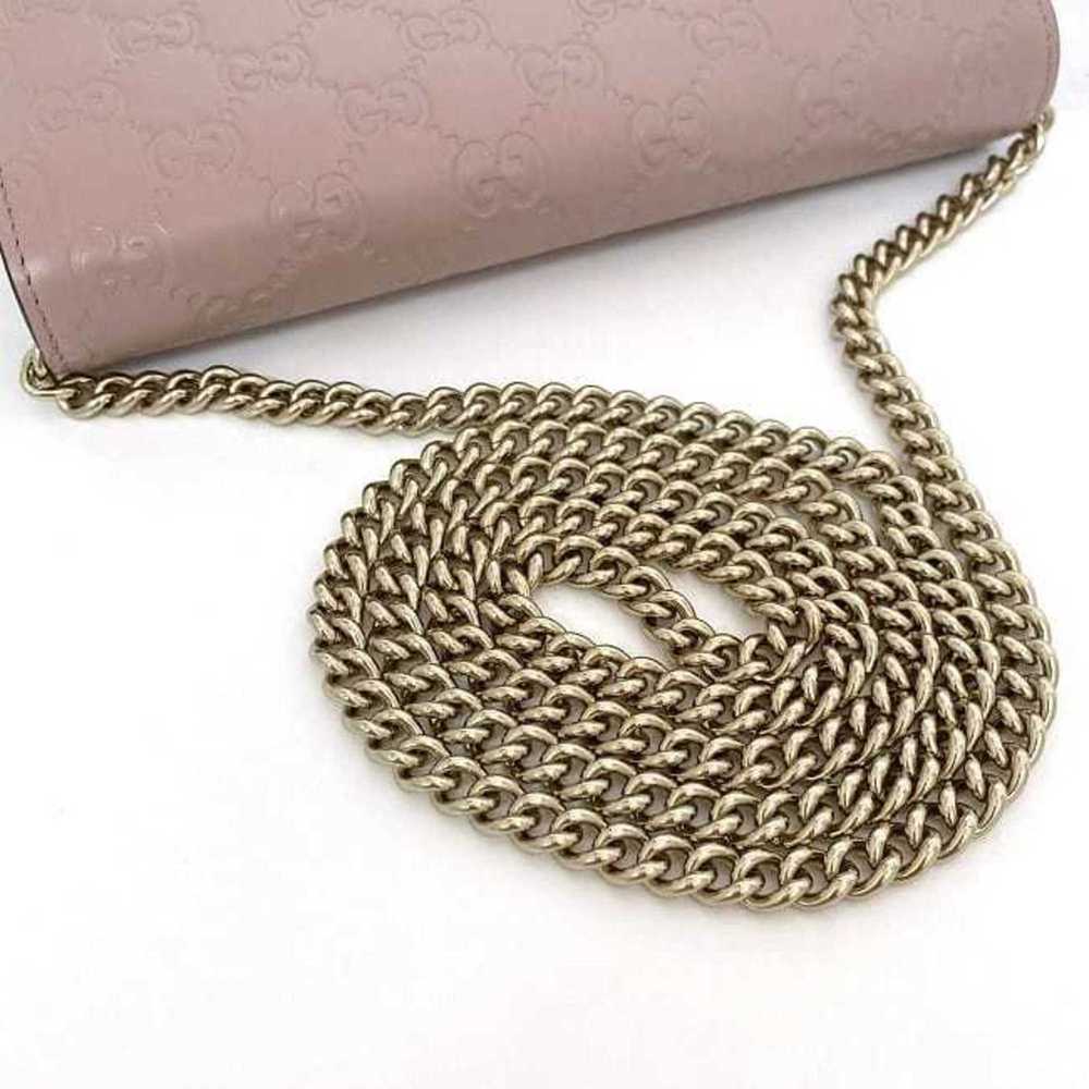 Gucci Gucci Chain Shoulder Wallet f-21141 Pink Sh… - image 10