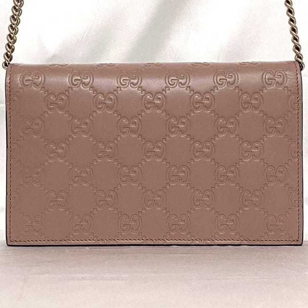 Gucci Gucci Chain Shoulder Wallet f-21141 Pink Sh… - image 5