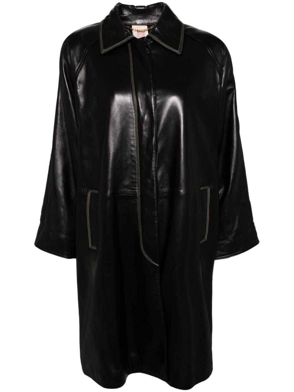 Loewe Pre-Owned 1990-2000s Coat - Black - image 1