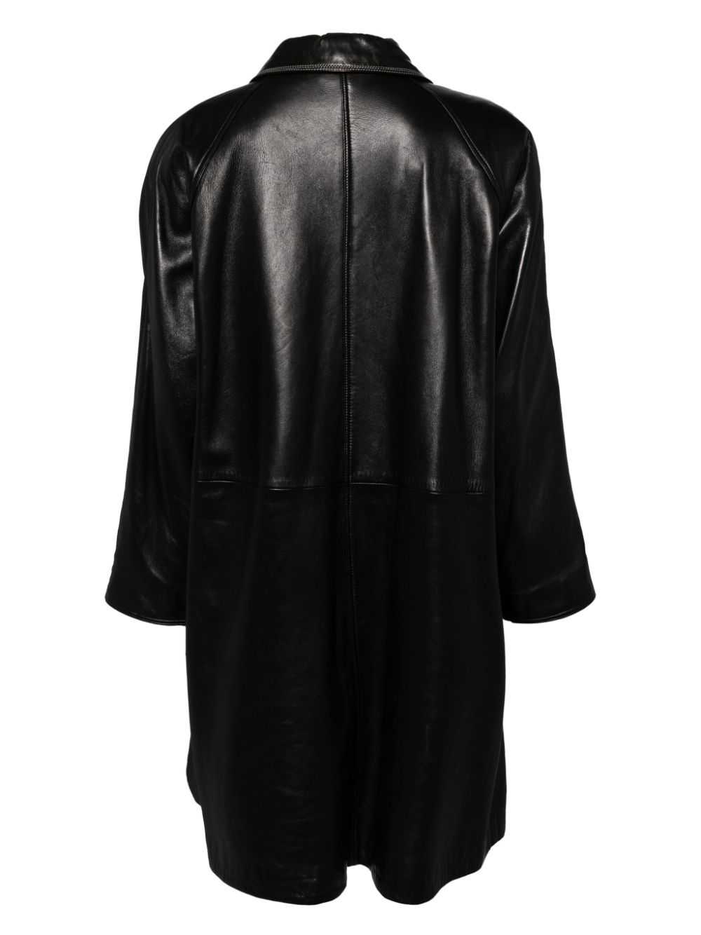 Loewe Pre-Owned 1990-2000s Coat - Black - image 2