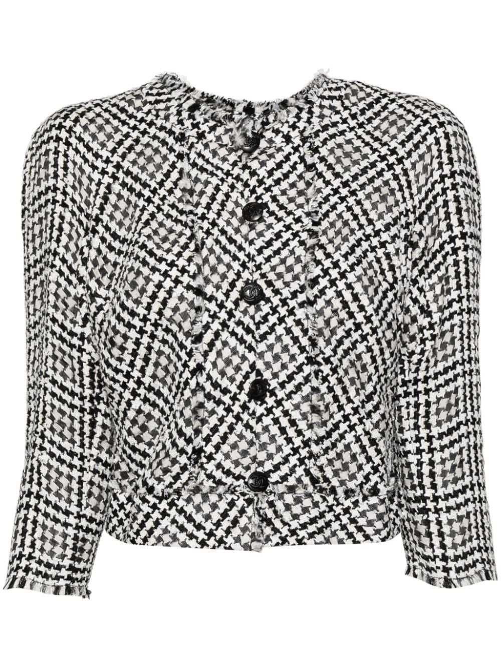 CHANEL Pre-Owned 2010s tweed jacket - Black - image 1