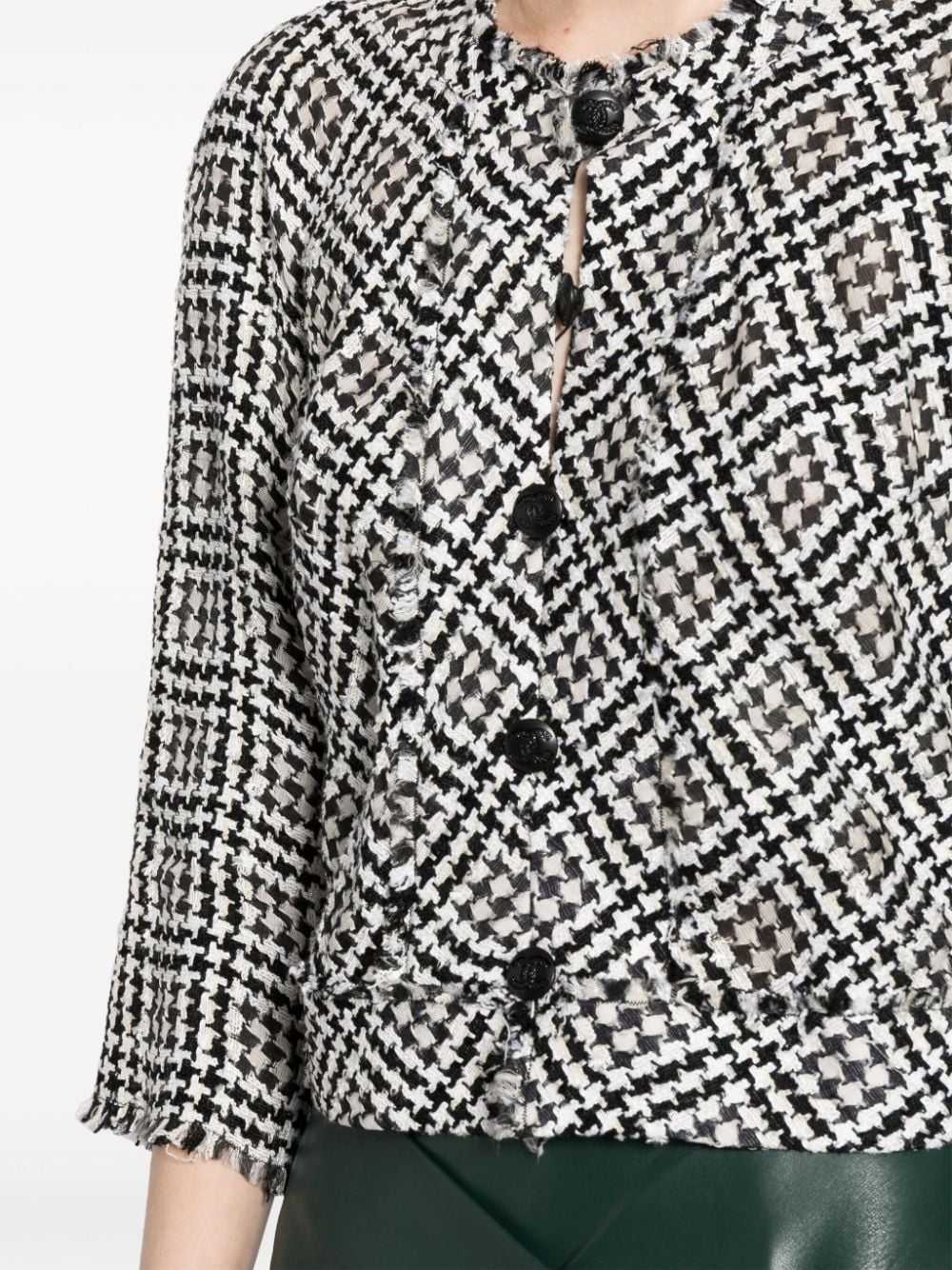 CHANEL Pre-Owned 2010s tweed jacket - Black - image 5