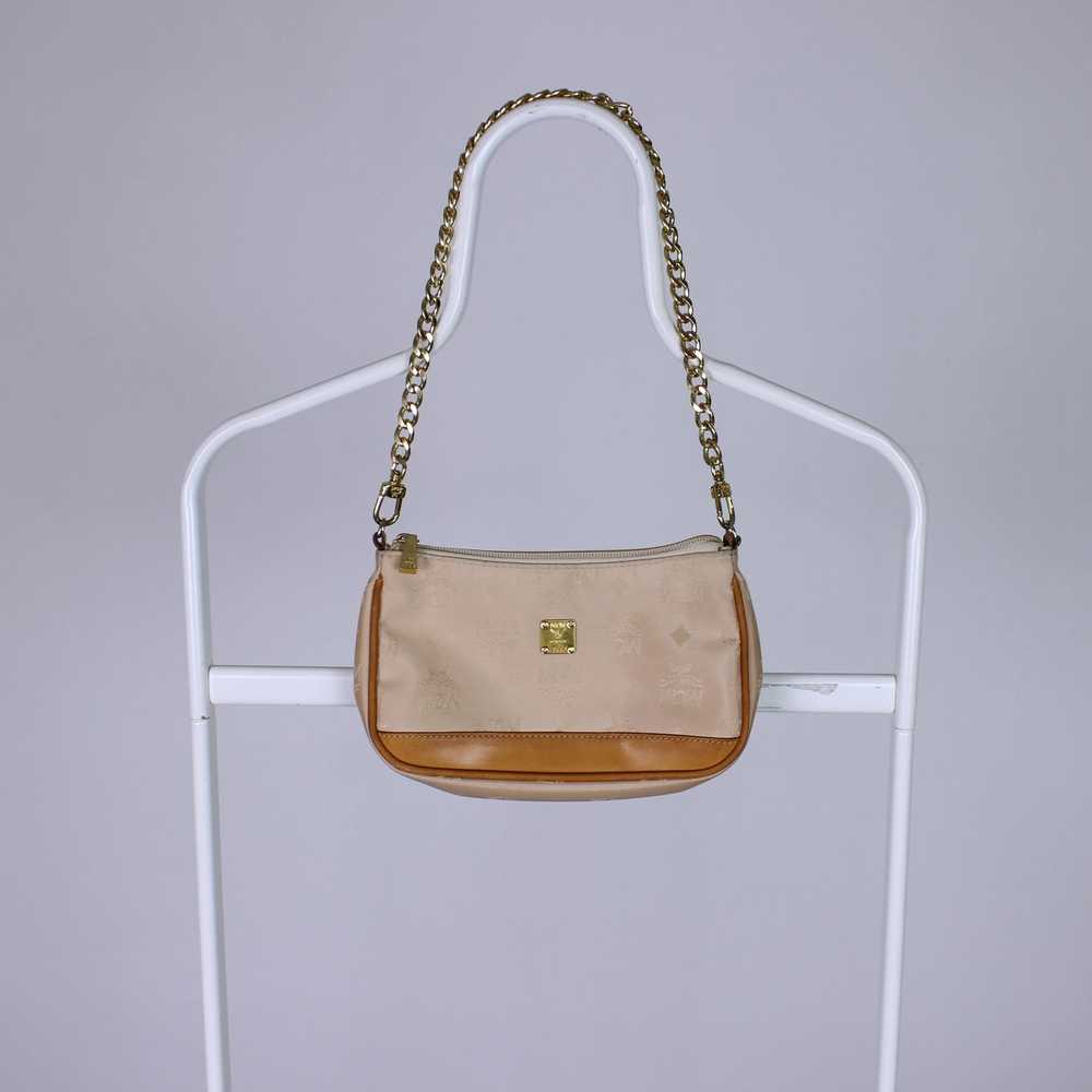 MCM × Vintage mcm vintage leather shoulder bag be… - image 2