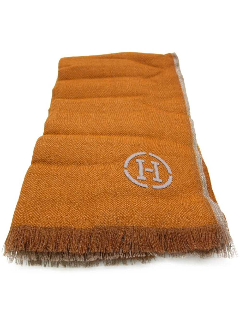 Hermès Pre-Owned 2020 Himalayan Dip Dye scarf - O… - image 1