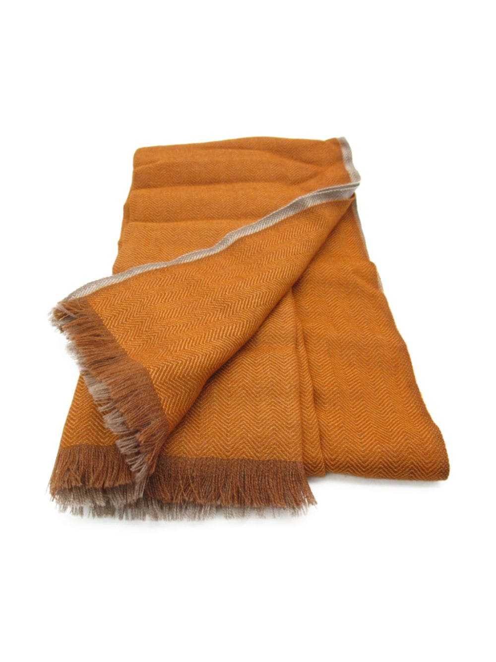 Hermès Pre-Owned 2020 Himalayan Dip Dye scarf - O… - image 2