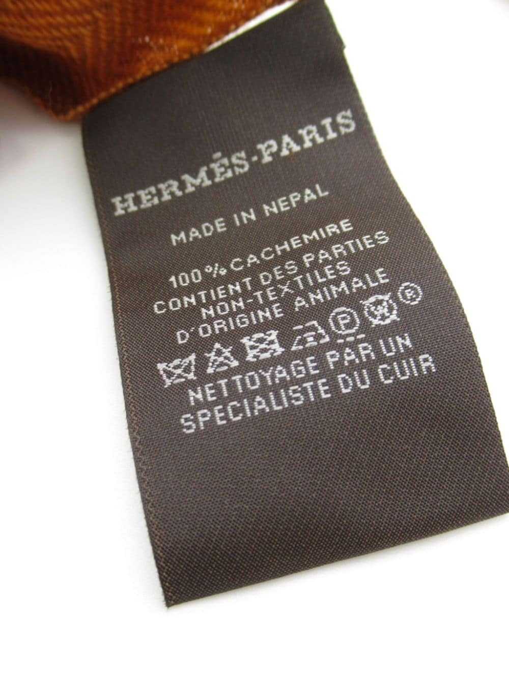 Hermès Pre-Owned 2020 Himalayan Dip Dye scarf - O… - image 3