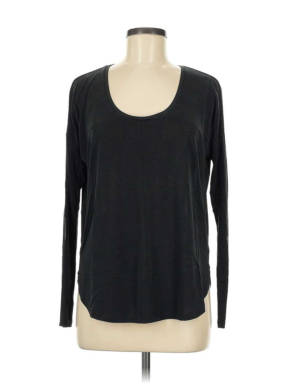 Lucky Brand Women Black Long Sleeve T-Shirt S - image 1