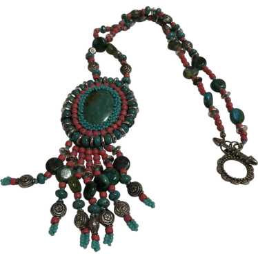 Southwestern Style Chrysocolla Necklace