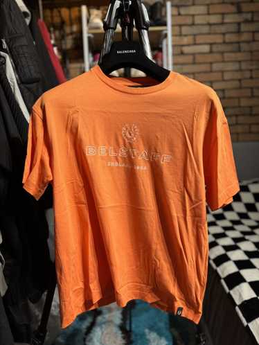 Belstaff $86 NEW TAGS 1924 RIDER LOGO TEE ORANGE C