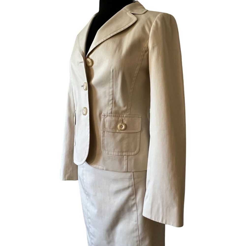 Ann Taylor Ann Taylor Beige Khaki Blazer Pencil S… - image 2