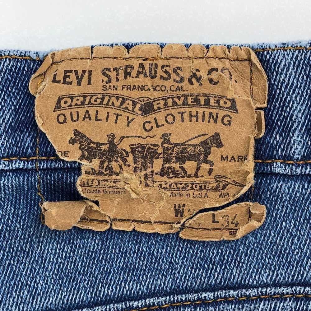 Levi's × Vintage Levis 515 jorts cut off denim je… - image 3