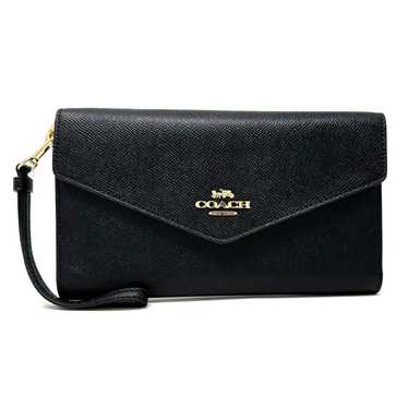 Coach Coach Travel Envelope Wallet Wristlet in Bl… - image 1