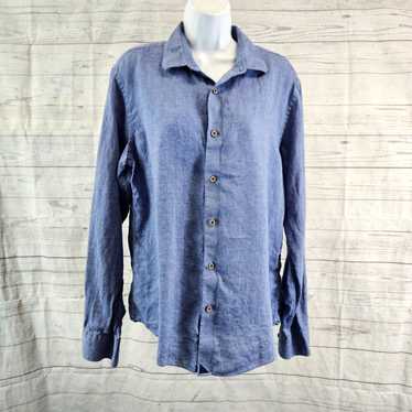 UNTUCKit Untuckit Womens Button Front Linen Shirt… - image 1