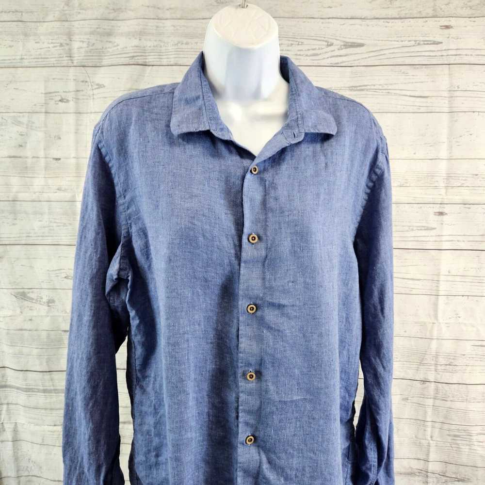 UNTUCKit Untuckit Womens Button Front Linen Shirt… - image 2