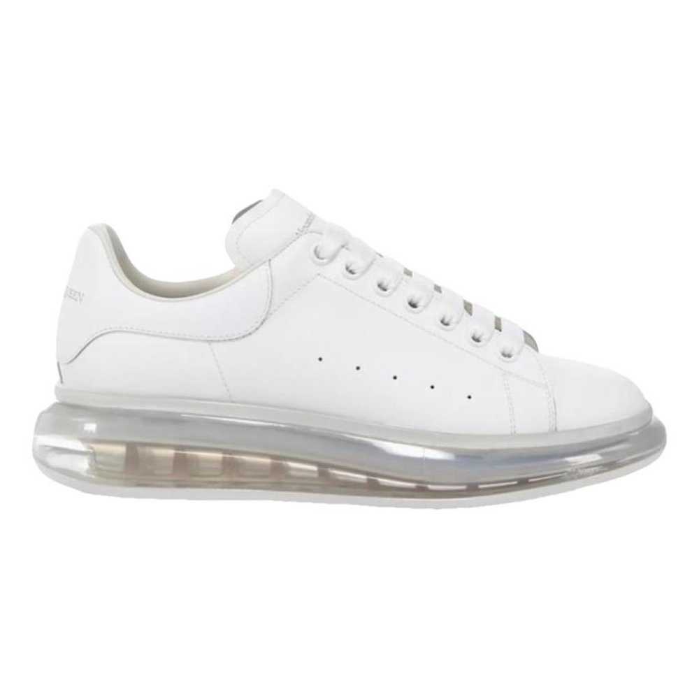 Alexander McQueen Oversize leather low trainers - image 1