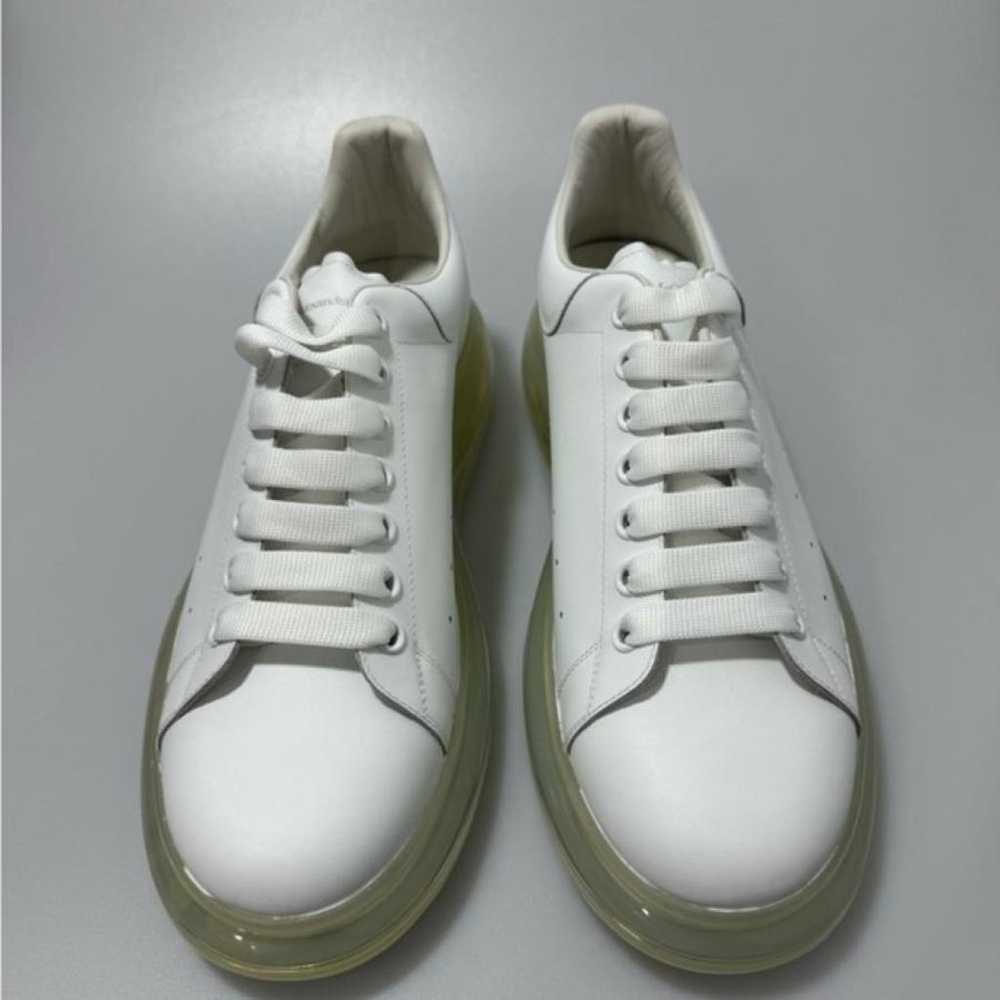 Alexander McQueen Oversize leather low trainers - image 2