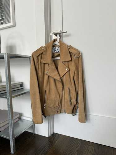 Oak NYC OAK NYC Suede Jacket in Tan