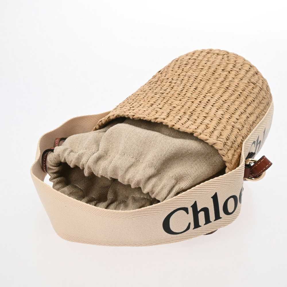 Chloe Chloe Woody Small Basket Beige/Brown CHC22S… - image 5