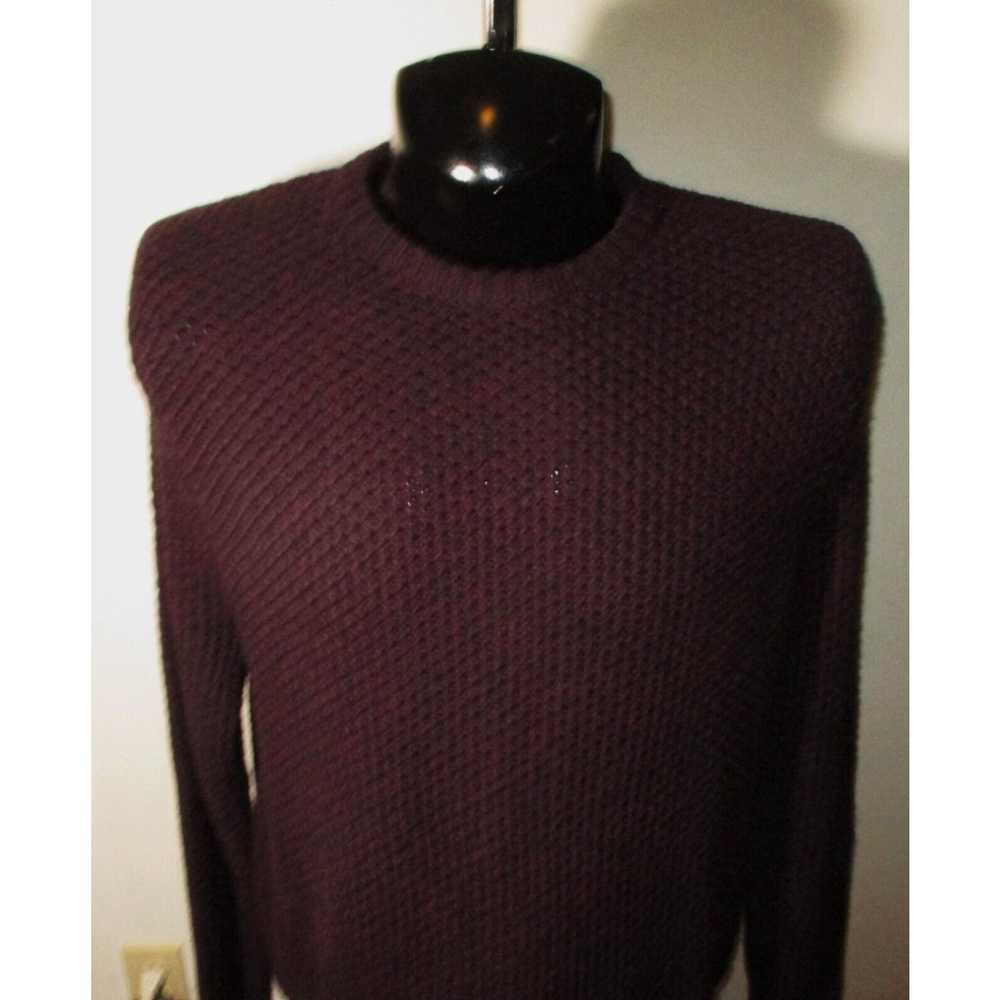 Nordstrom Men's NORDSTROM Burgundy Plum Merino Wo… - image 2