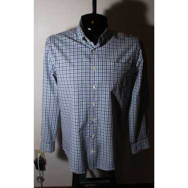 Vintage Men's JOHNNIE-O Blue Long Sleeve Shirt Siz