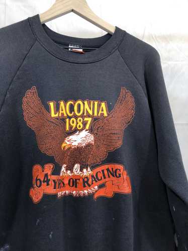 Vintage Thrashed 1987 Eagle Faded 80s Distressed M