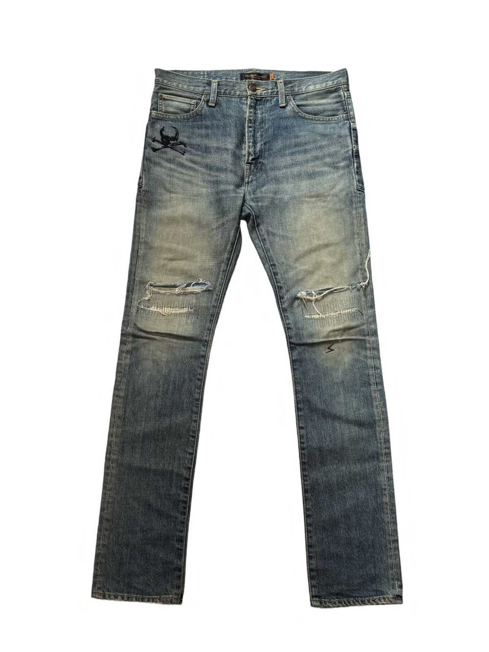 Undercover Undercover Arts & Crafts Skull Denim - image 1