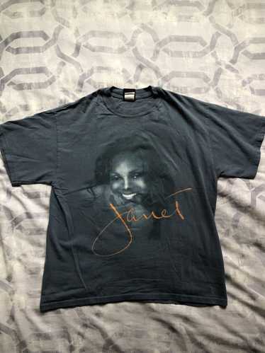 Vintage Janet Jackson World Tour 2001 All For You M&O Knits Tag shops T-Shirt Size L