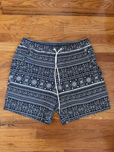 Kith Kith Seersucker Bandana Shorts Navy Blue