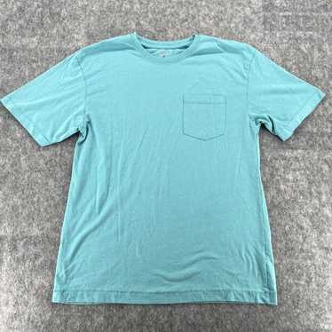 Vintage Redhead Mens Blue Basic Pocket Solid T Sh… - image 1